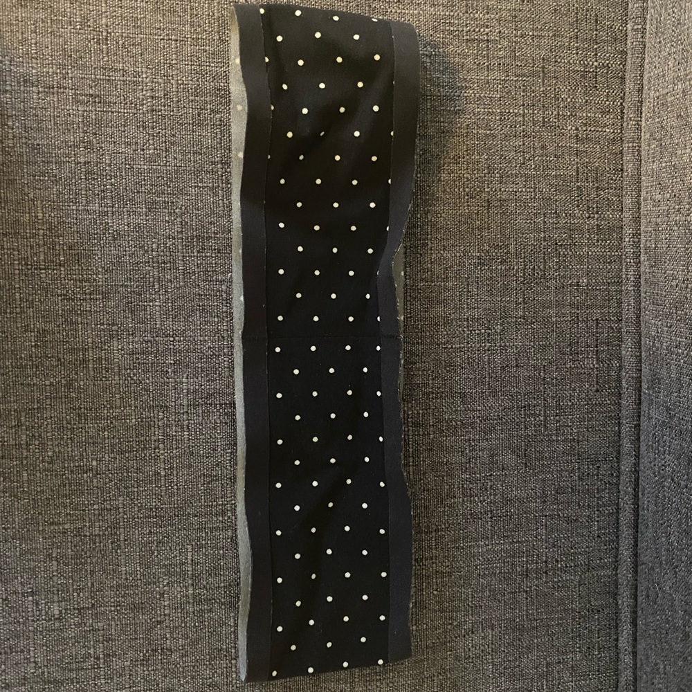 Black & white polka dot under Armour headband!